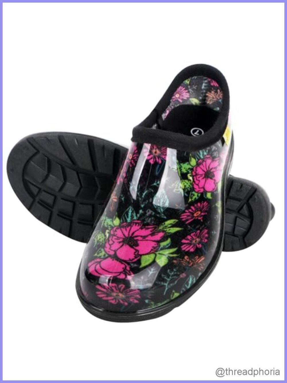 Waterproof Slip-On Garden Shoes Women Rubber Rain Gardening Clogs